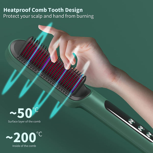 VKK Upgraded Ionic Hair Straightener Brush MYVKK